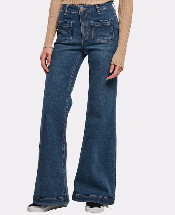 Flared Blue Jeans