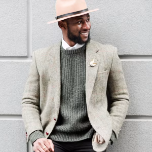 Men Grey Suit Jacket